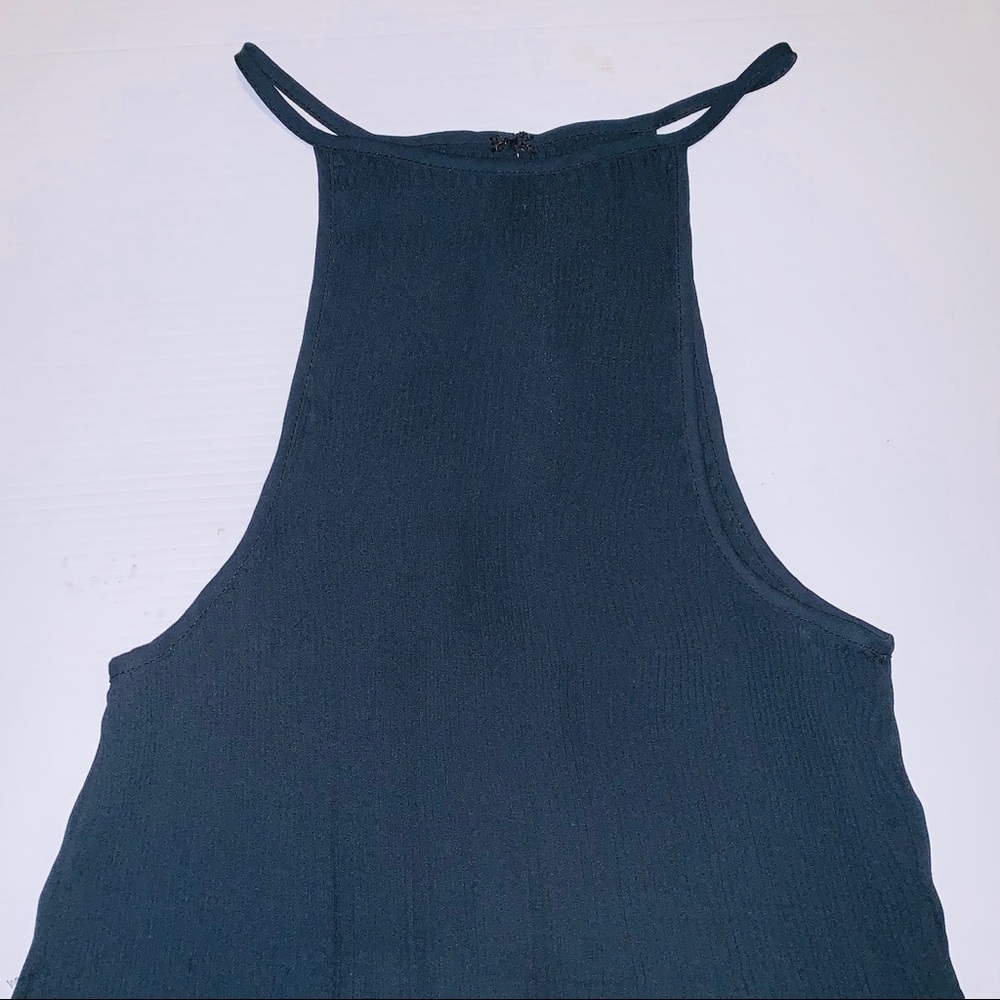 pleated long tank
